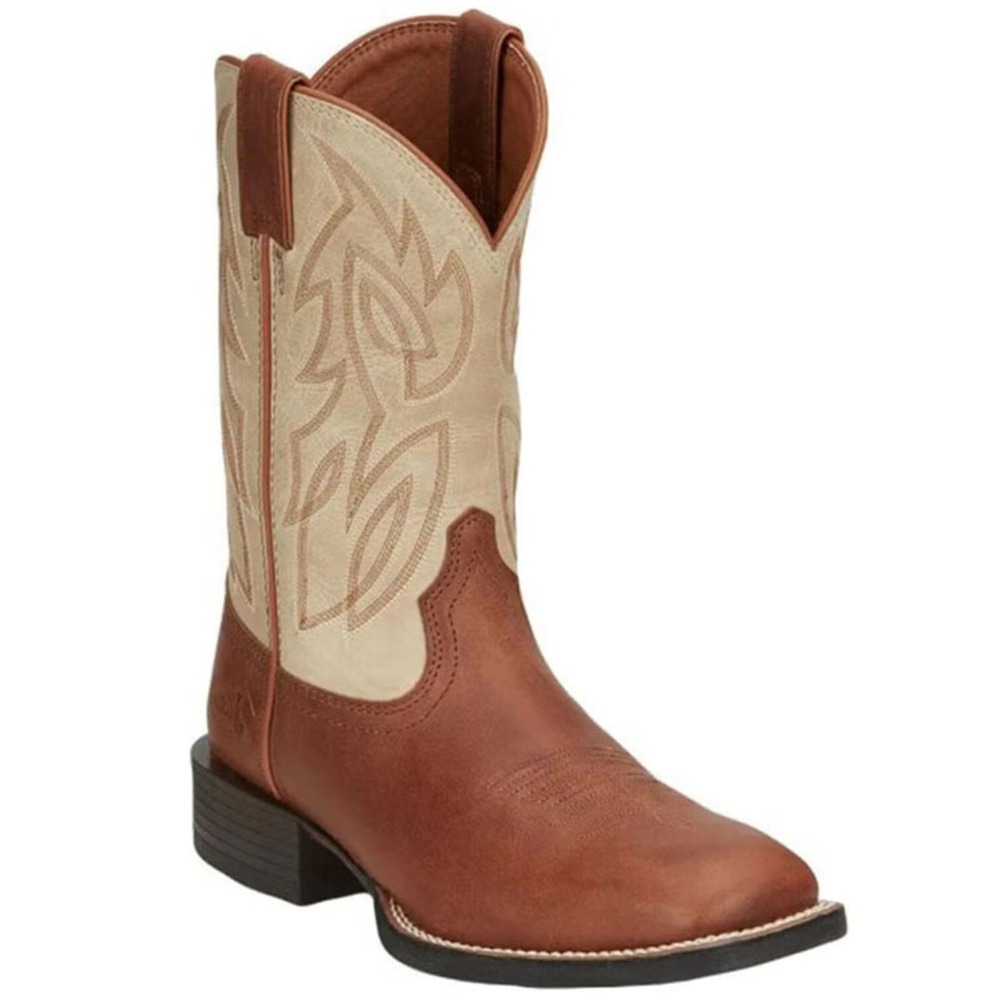 Justin® (Men's 10 D) Stampede Canter Performance Western Boots, Broad Square Toe